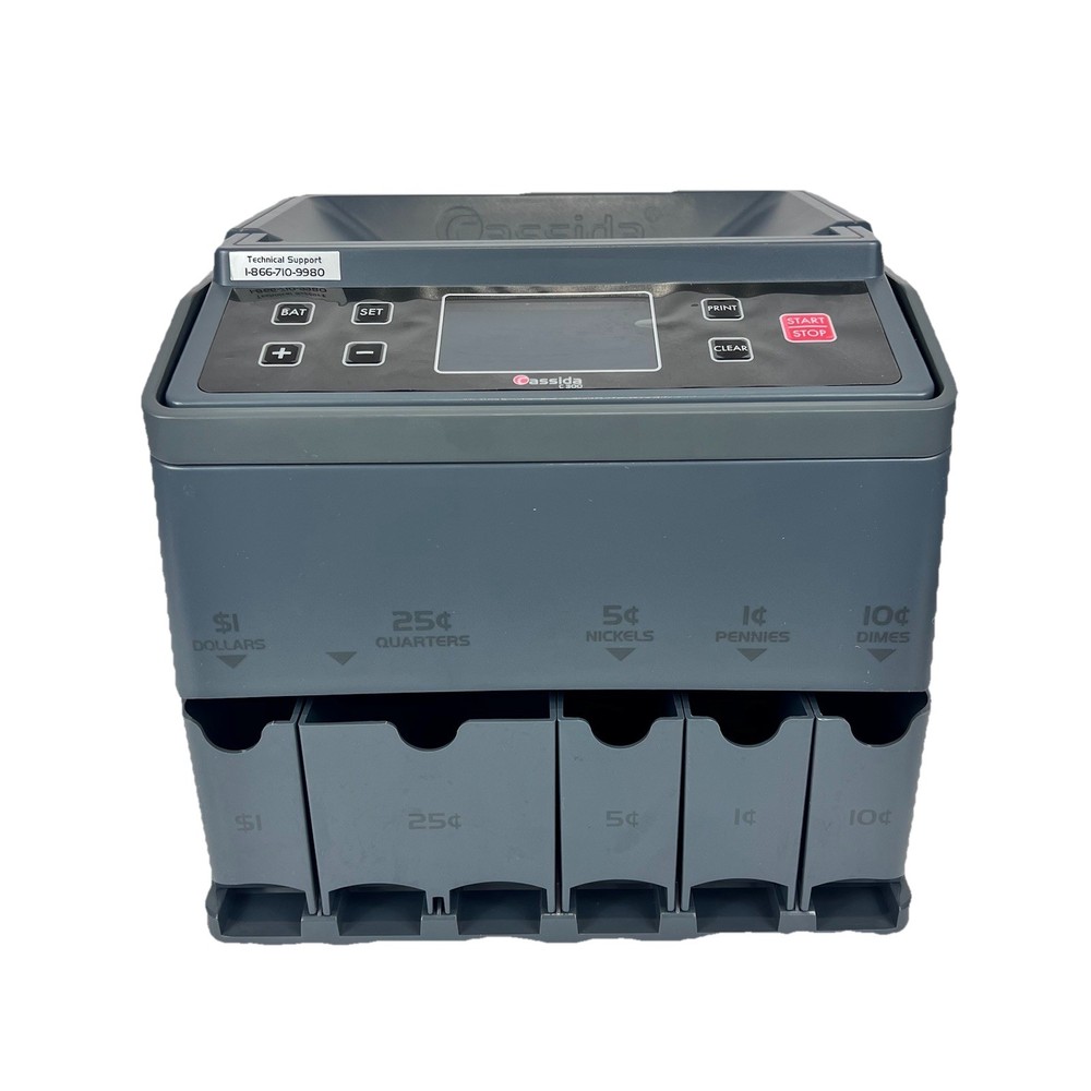Cassida C300 Professional USD Coin Counter Sorter Great Tested Working