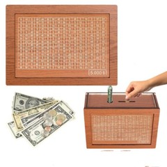 Cash Vault Wooden Savings Box Wooden Cash Saver Money Saving Box With Countdown