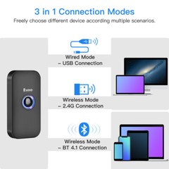 Eyoyo Wireless Barcode Scanner Bar code 1D Strichcode Wired Reader for Library