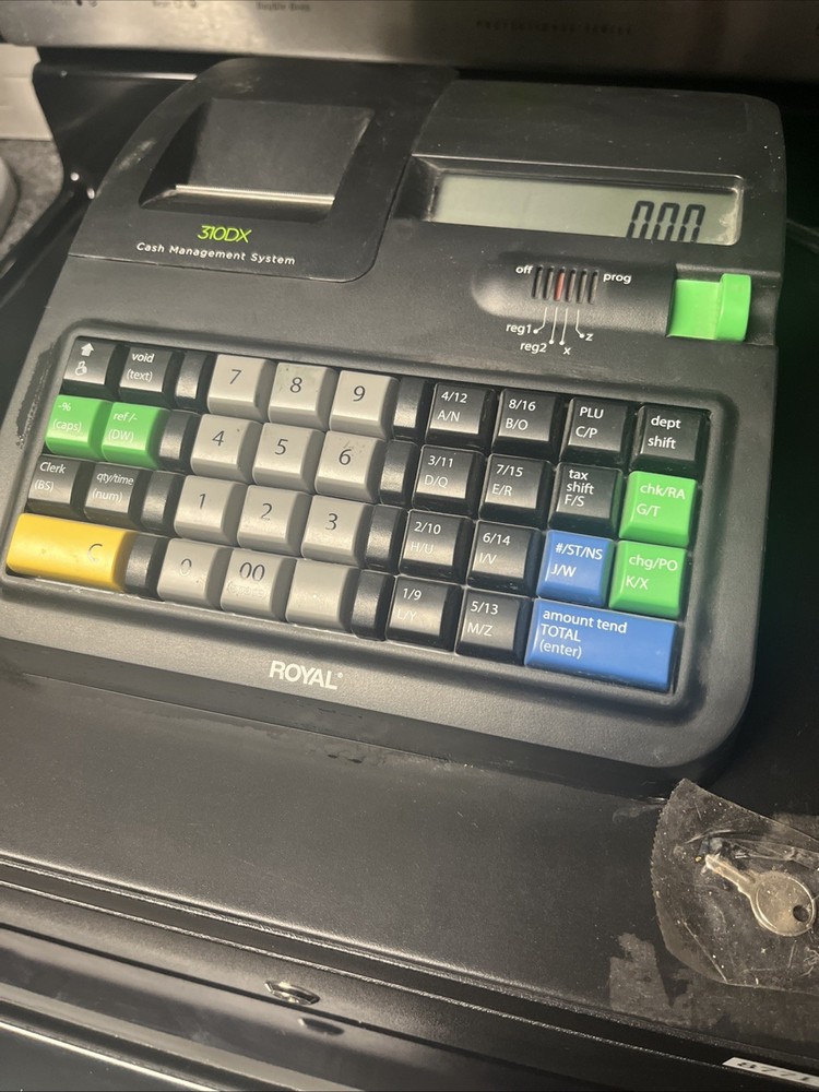 Royal 310DX Thermal Print Lightweight Electronic Cash Register with KEY