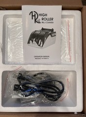 High Roller Bill Counter 80W 110V~60Hz LCD Counter Display, Counterfeit Detec.