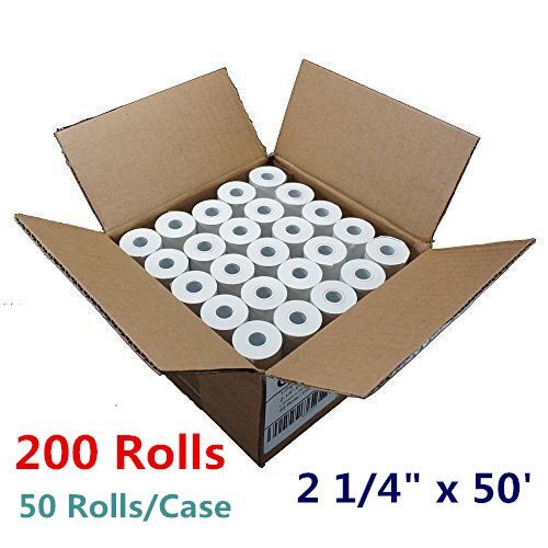 200 Roll Case 2 1/4″ x 50′ Thermal Cash Receipt Paper POS Register Vx510 ICT220