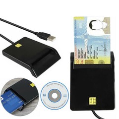 USB Smart Card Reader for Bank Card CAC Government ID Chip Card Read Information