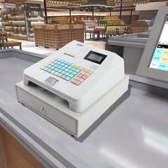 48Keys LED Cash Register Commercial Cash Register Printer for Retail Restaurant