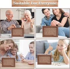 Cash Vault Wooden Savings Box, Wooden Cash Saver Money Saving Box With Countdown