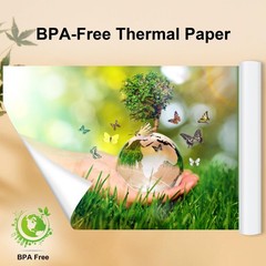 Portable Printer Thermal Paper 4 Rolls 8.5×11 inch US Letter Size Roll