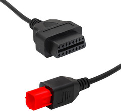 Motorcycle 6 Pin Euro5 OBD Adapter KTM Piaggio Vespa ECU Diagnostic Plug Cable
