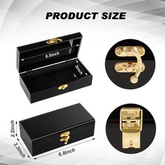 Beeveer 2 Pcs Acrylic Lockable Cash Box Cash Organizer Money Holder Single Row C