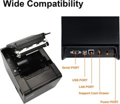 Rongta RP326 USB Thermal Receipt Printer Auto Cutter Ethernet Mac Windows