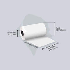 Gorilla Supply Thermal Paper Receipt Roll 2-1/4″ X 50′ BPA Free 50 Rolls