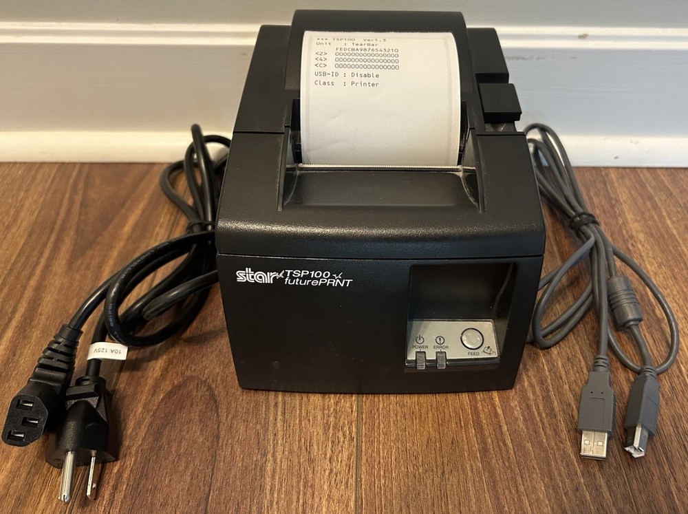 Star Micronics TSP100 futurePRNT V1.3 Point of Sale Thermal Printer W/Cutter