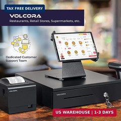 Volcora Electronic Cash Register Drawer for Point of Sale (POS) System, 5 Bill/8