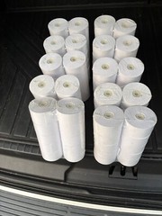 38mm x 150ft Paper Rolls-100 rolls