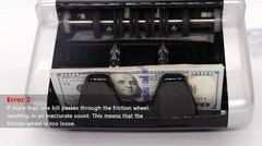 Money Counter Machine with Value Count, UV/MG/IR Bill Detectors, LCD Display, Ad