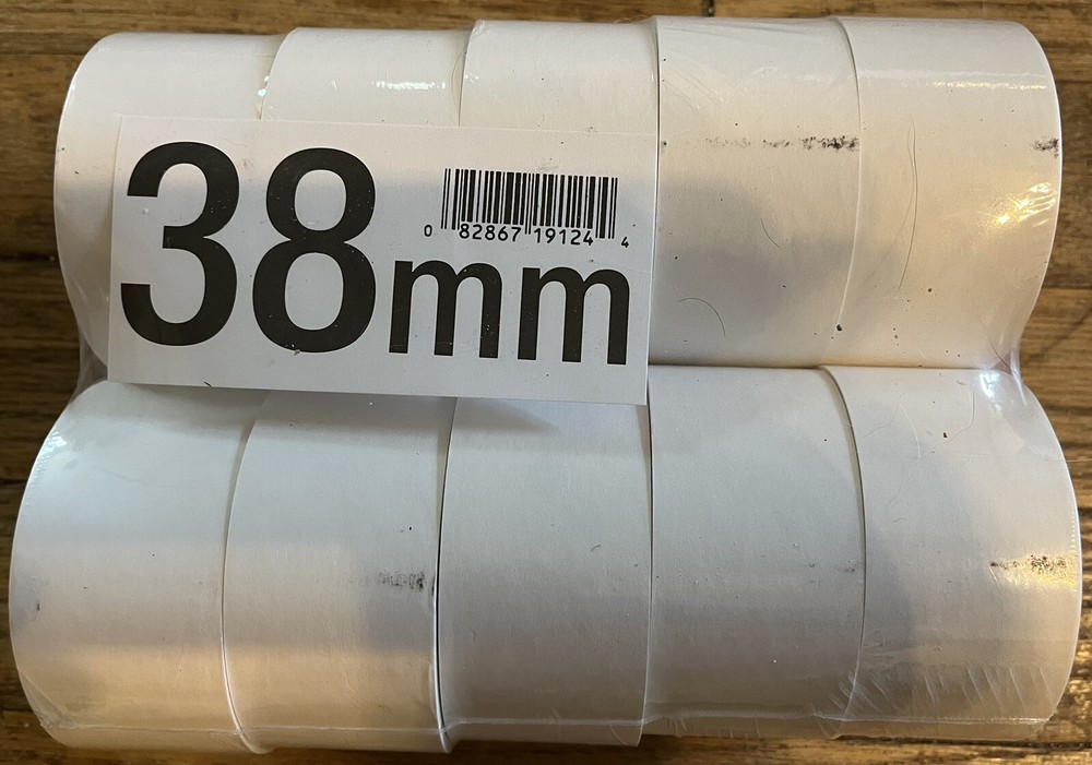 38mm (1.5”) x 3” round 1-ply Bond Cash Register Paper Rolls Quantity 10 rolls