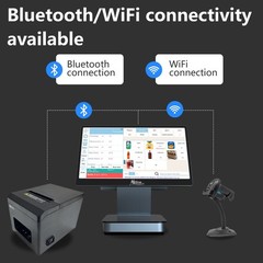 Touch Screen POS Cash Register for Small Business Retail and Restaurant Terminal