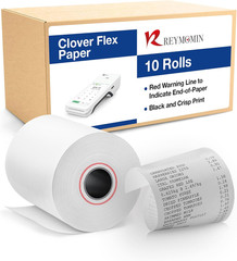Clover Flex Paper Rolls – 10 Rolls – 2 1/4’’ X 50’- 48 GSM – Clover Flex Receipt