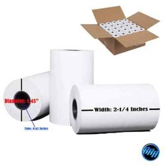 2-1/4″ x 70′ THERMAL PAPER ( 100 ROLLS ) POS For Clover Flex, First Data FD400