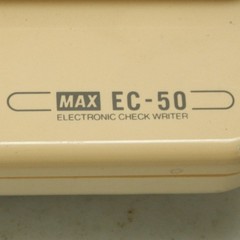 Max EC-50 Electronic Check Writer Protection-Cheques Electrique EC-50II