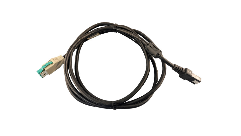 NCR POS 7ft 12 Volt Power Over USB Power Cable 25-68708-06 20958-02