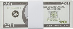 300 Pack Money Bands for Cash, Blank Self-Adhesive Currency Straps, Bill Wrapper