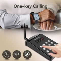 Retekess TD113 Pager System Restaurant Pagers for Servers 262ft Range 5 Watches