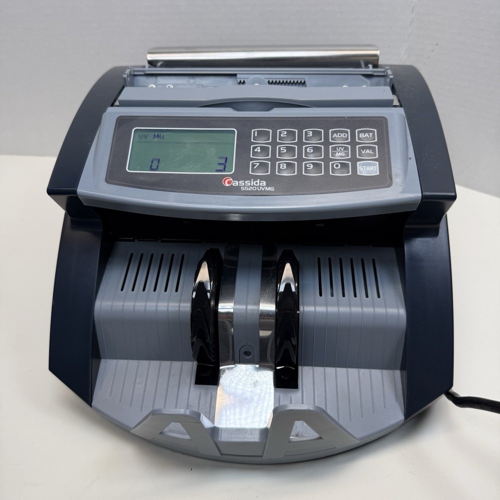 Cassida 5520 UV/MG Back Loading Bill Counter Counterfeit Detection Valucount