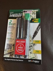 NEW DRI MARK UV LED Light Pen Counterfeit Dual Dector + 2 Free Pens SEALED