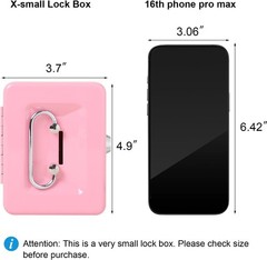 Small Cash Box Lock Key Metal Coin Piggy Bank Pink