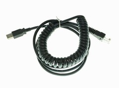 Lot of 5 10FT Coiled USB Barcode Scanner Cable for Symbol LS2208 CBA-U12-C09ZAR