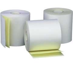 2 Ply POS/Cash Register Rolls, 3 Inches X 90 Feet, White/Canary, 50 per Carto…