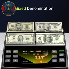 Mixed Denomination Money Counter Machine–Bank Grade Tech Contact Image Sensor CI