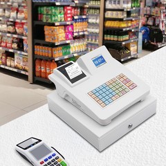 Electronic Cash Register Pos System Supermarket Bar Retail Shop with Cash Drawer