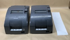 Lot Of 2 Epson TM-U220B M188B Point Of Sale Receipt Printer *FOR PARTS ONLY*