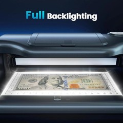 Counterfeit Bill Detector with Dual LED UV Light, 4 Easy Tests of Security St…