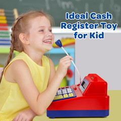 Calculator Cash Register Toy Gift for Kids Age 3, 4, 5, 6, 7, 8+ Year Old, 103 P