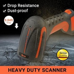 Tera Pro 8100 Industrial Wireless Barcode Scanner 2D QR 1D Bluetooth Orange