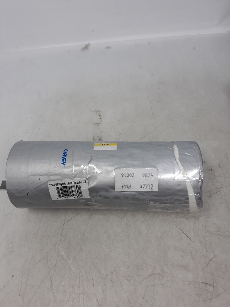Gravey Daydots 1 Line Gun Label TUE Roll – Sleeve of 8