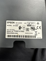 EPSON TM-U220B MODEL M188B Serial KITCHEN POS PRINTER POWER SUPPLY