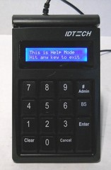 IDTECH IDKE-534833BEM SecureKey M130 Ecrypted Keypad with MagStripe Reader