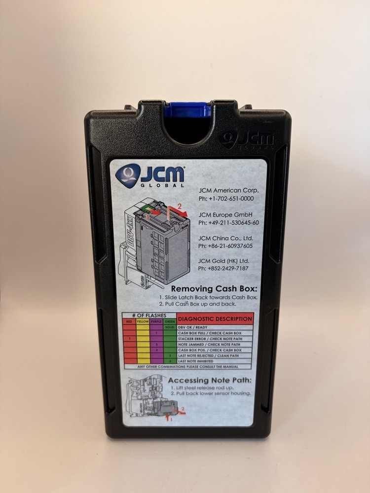 JCM Global Standard Cash Box ICB UBA Bill Validator Cassette 500/600/1000 Note C