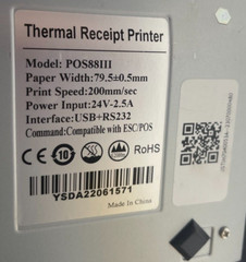 POS Thermal Receipt Printer For Mashgin Touchless Checkout Systems USB & Serial