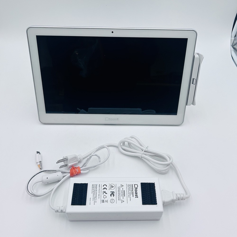 Toast Flex TT200 POS Point of Sale System dual display Screen With Power Supply