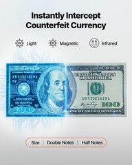 Money Counter Machine Mixed Denomination CIS UV MG IR DD DBL HLF Detection