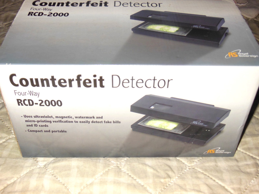 Royal Sovereign 4-Way Counterfeit Money Currency Detector RCD-2000 New