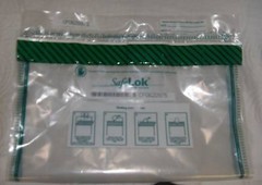 Safelok Security Tamper Evident Currency Deposit Bags 20” x 14” serial numbered