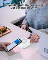 Second Generation Square Card Reader Dock Stand with Detachable USB-C Port
