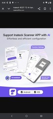 Inateck 2D Barcode Scanner Wireless Bluetooth QR Code Scanner W/ AI APP & SDK