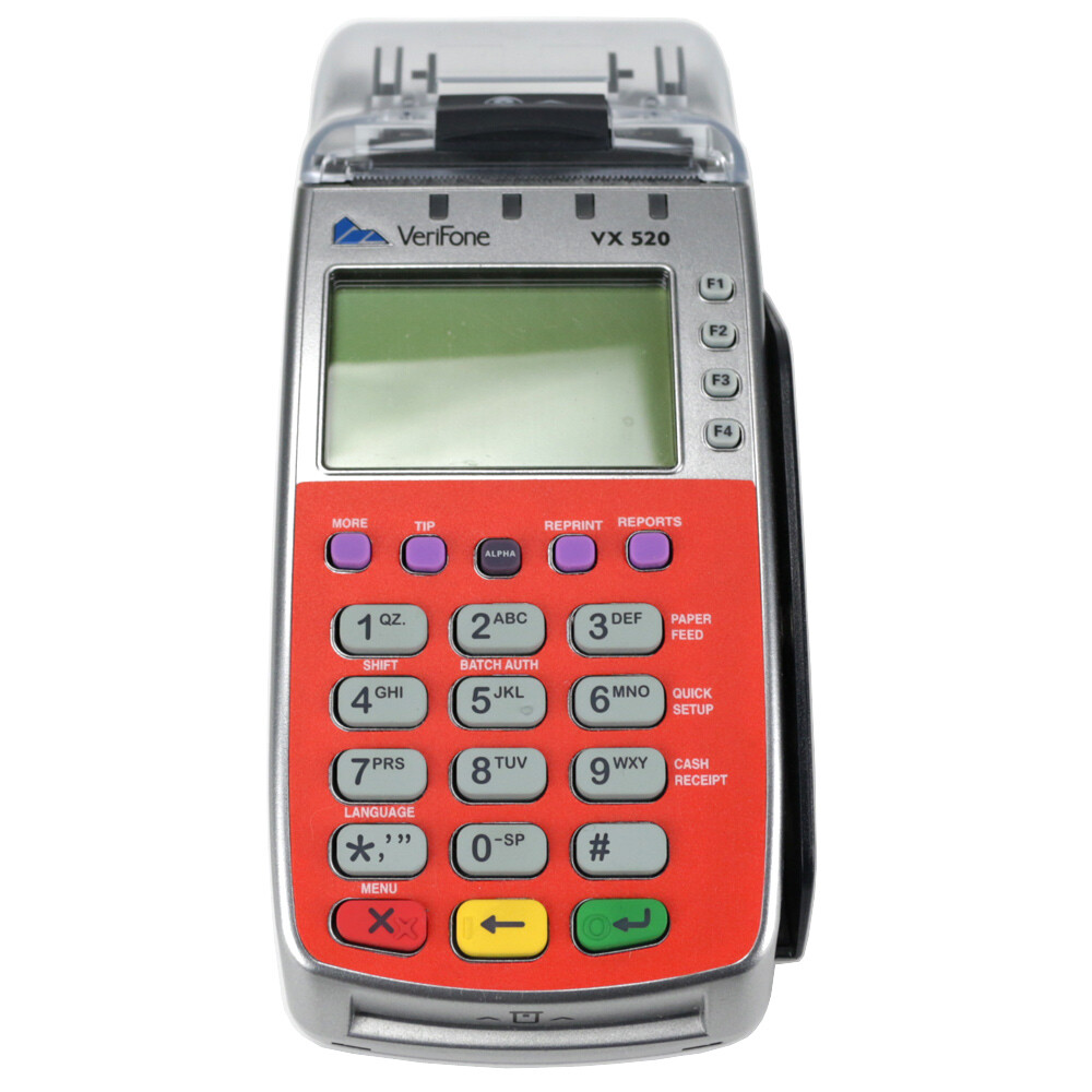 Verifone VX520 NFC / CTLS Credit Car Reader Machine VX 520 EMV / MSR *USED*