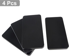 4 PCS Black Metal Cash Box Money Saving Organizer for Cash Single Row Currency T